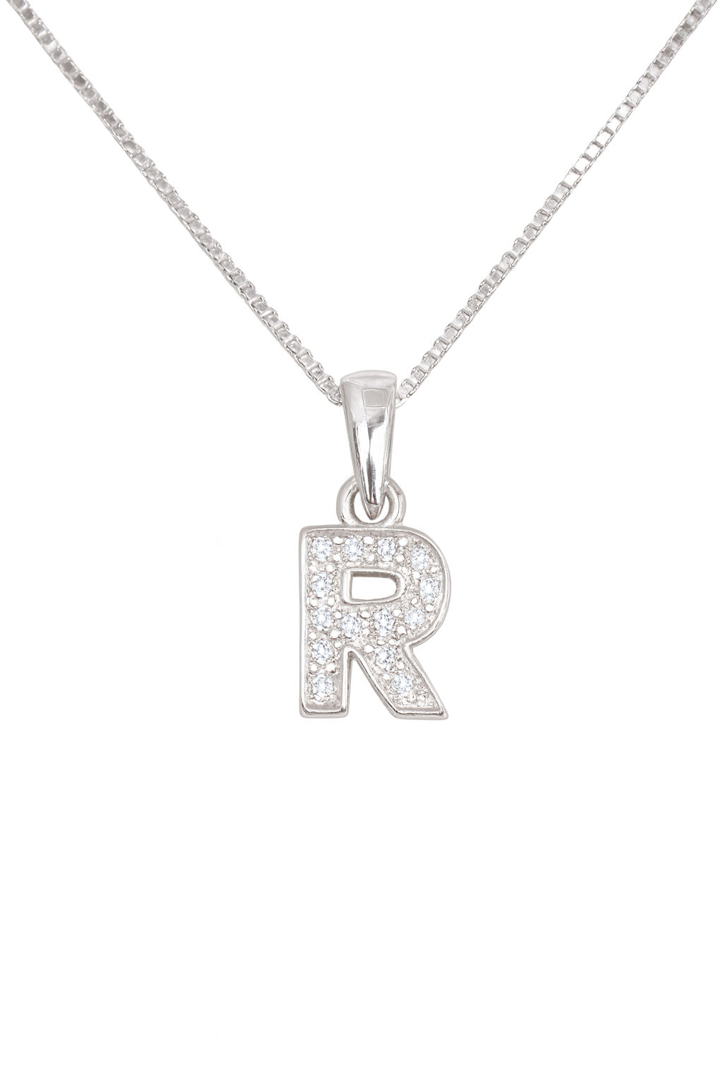 Colier din Argint 925 cu Pandantiv Litera R