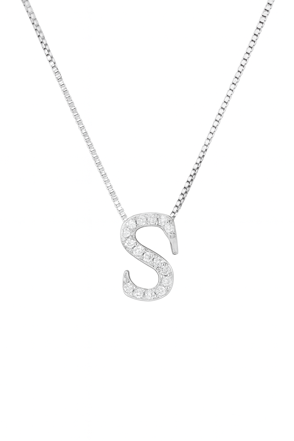 Lănțișor din Argint 925 cu Pandantiv Litera S