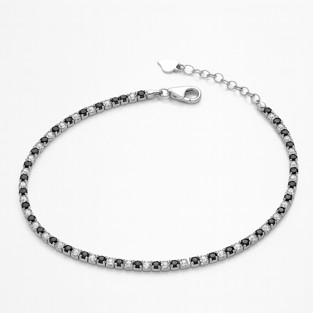 Brățară Tenis din Argint 925 Rodiat cu Zirconii Strălucitoare