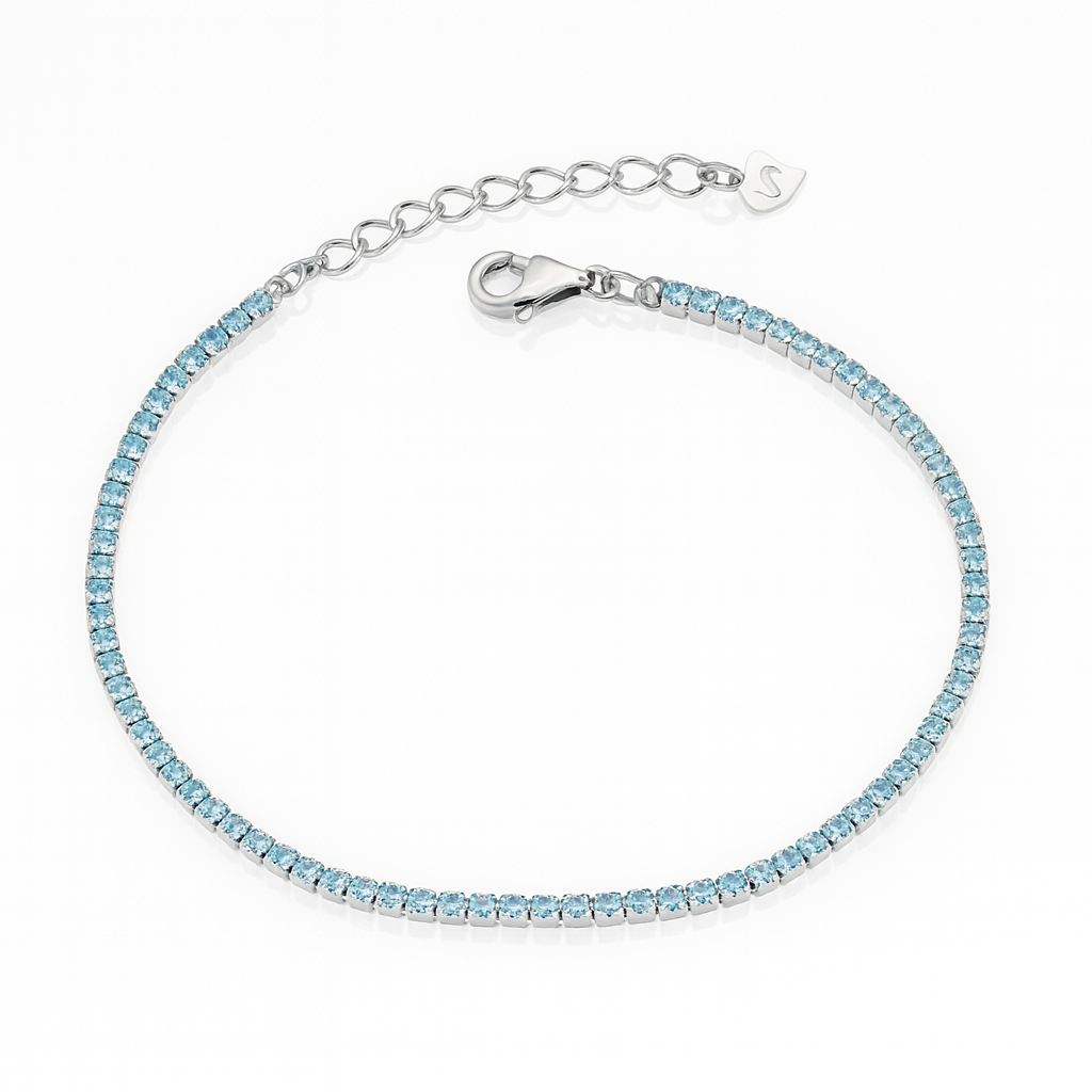 Brățară Tenis din Argint 925 Rodiat cu Zirconii Strălucitoare