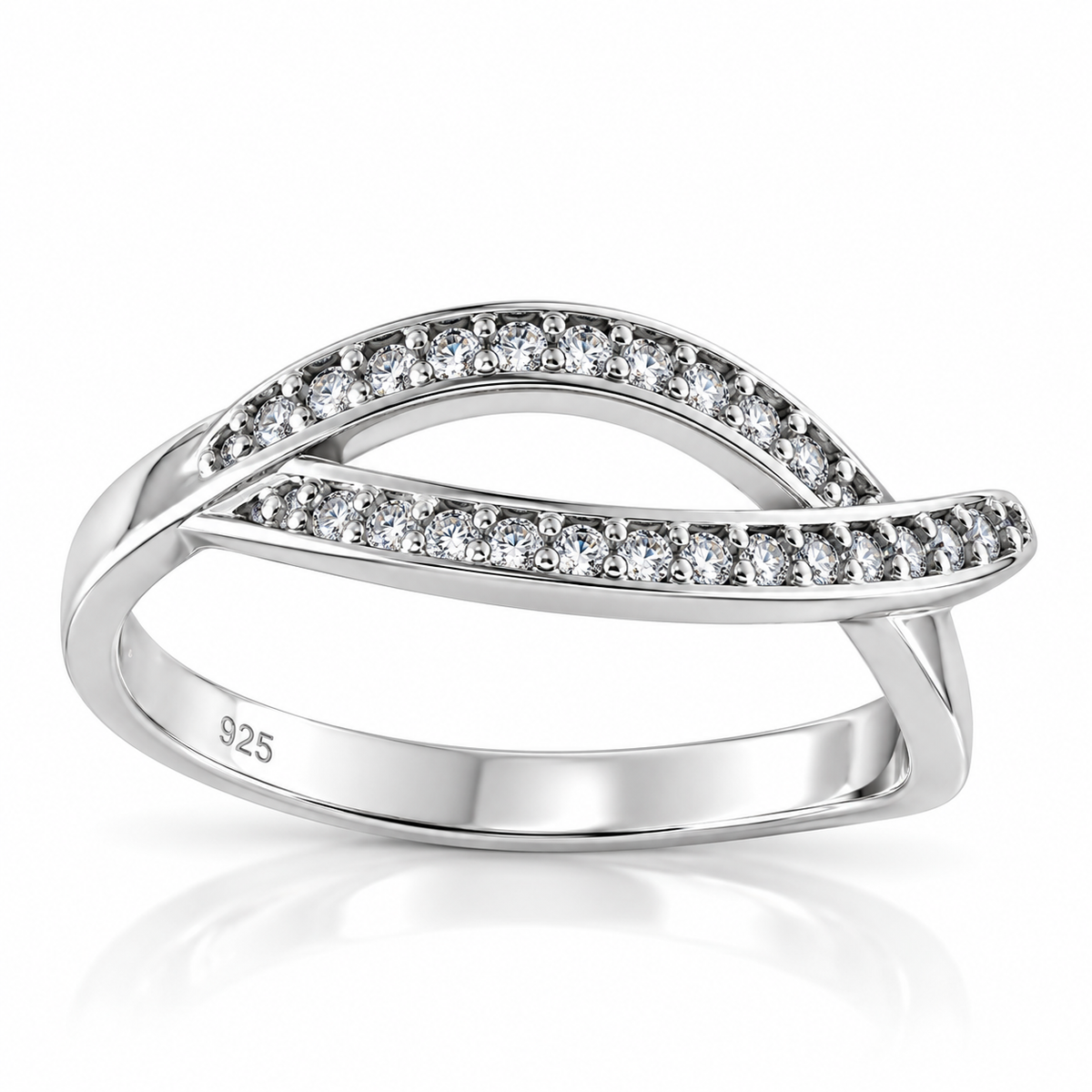 Inel din Argint 925 Seraphina Infinity – Eleganță Împletită cu Strălucirea Pietrelor Albe. ID586
