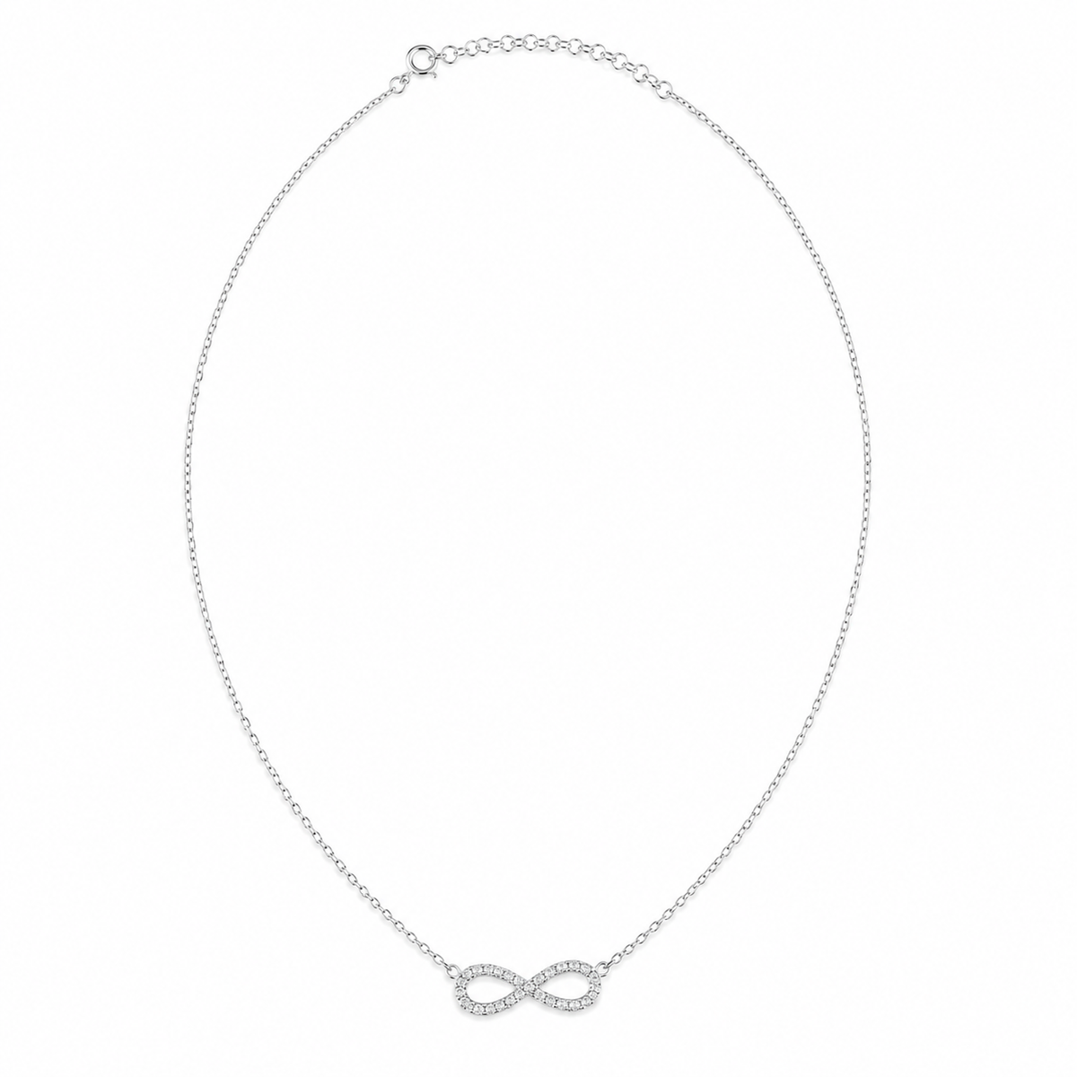 Colier din Argint 925 „Infinit Elena” – Simbolul Iubirii Fără Sfârșit C244