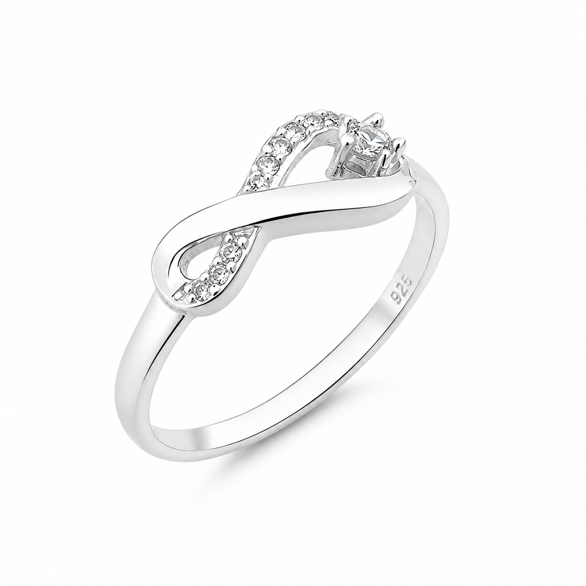 Inel din Argint 925 „Infinitia” cu Zirconii – Simbolul Iubirii Fără Sfârșit. ID567
