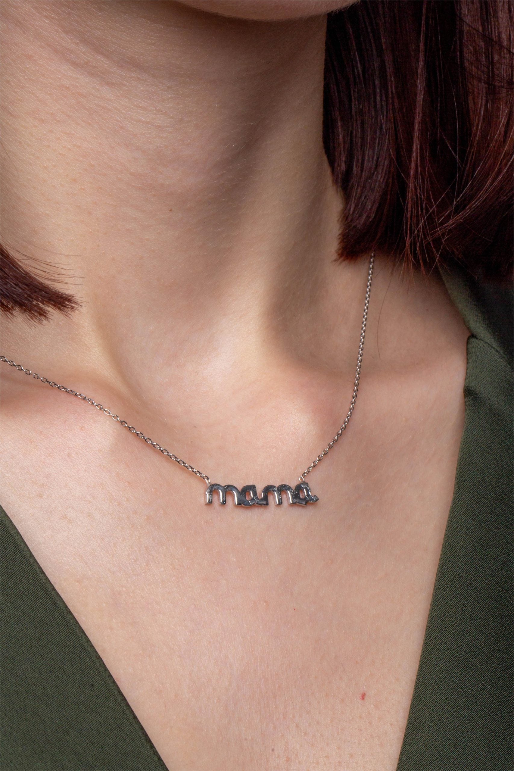 Colier mama din argint 925 rodiat