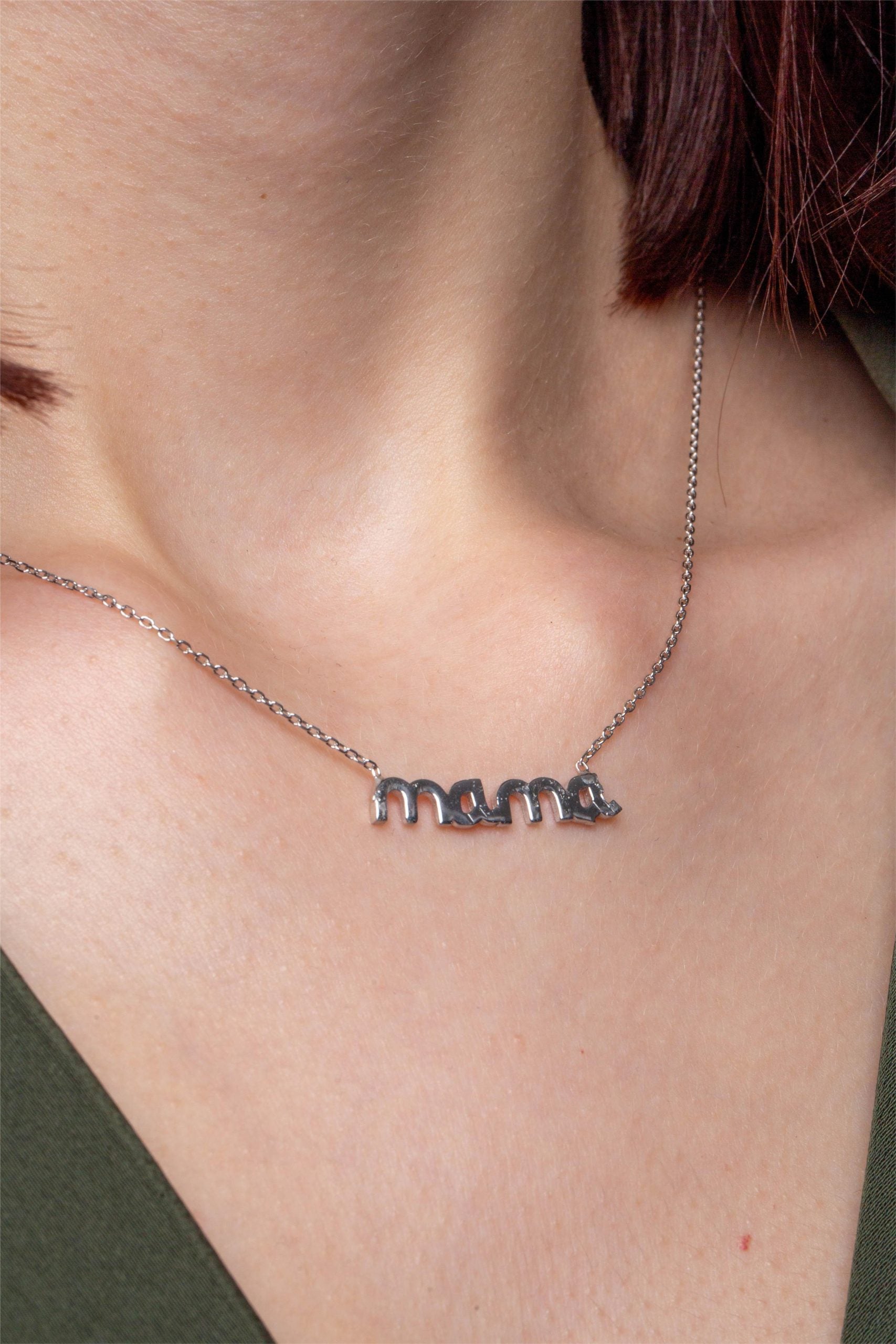 Colier mama din argint 925 rodiat