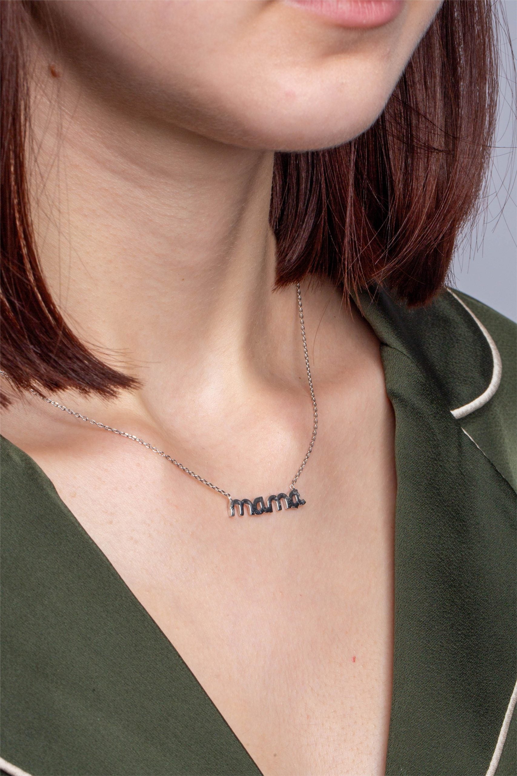 Colier mama din argint 925 rodiat