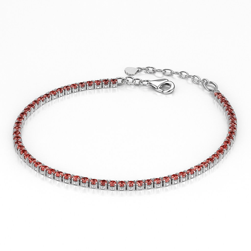 Brățară Tenis din Argint 925 Rodiat cu Zirconii Strălucitoare