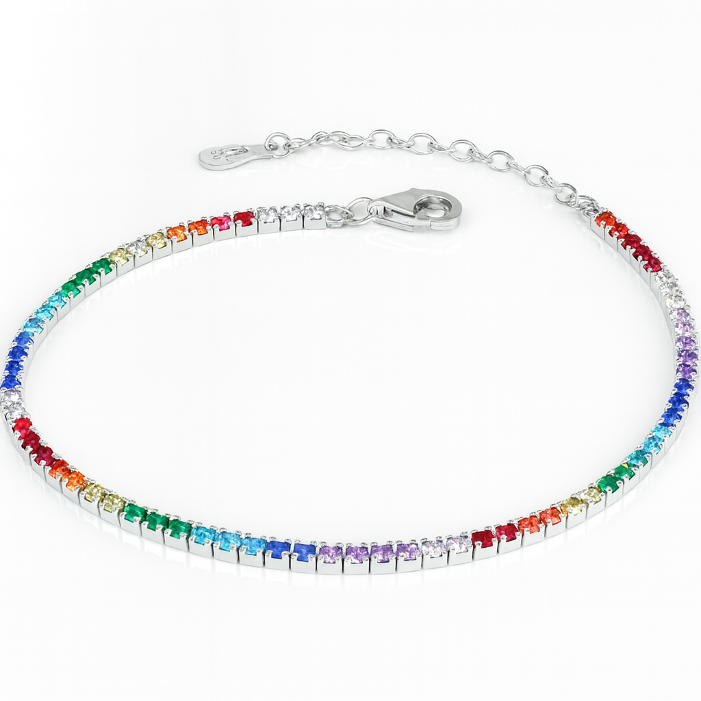 Brățară Tenis din Argint 925 Rodiat cu Zirconii Strălucitoare